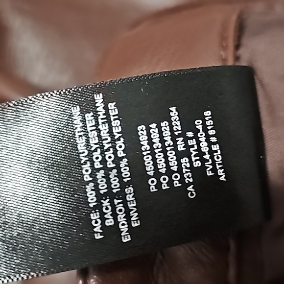 NWOT Aritzia Wilfred Melina Vegan Leather Pants Straight Leg Burgundy Size 4 - Picture 13 of 14